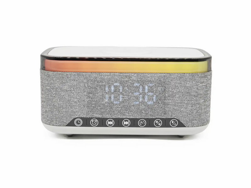 DENVER CRQ-225 - FM Clock Radio - with Bluetooth function & wireless charging - Gray - FM
