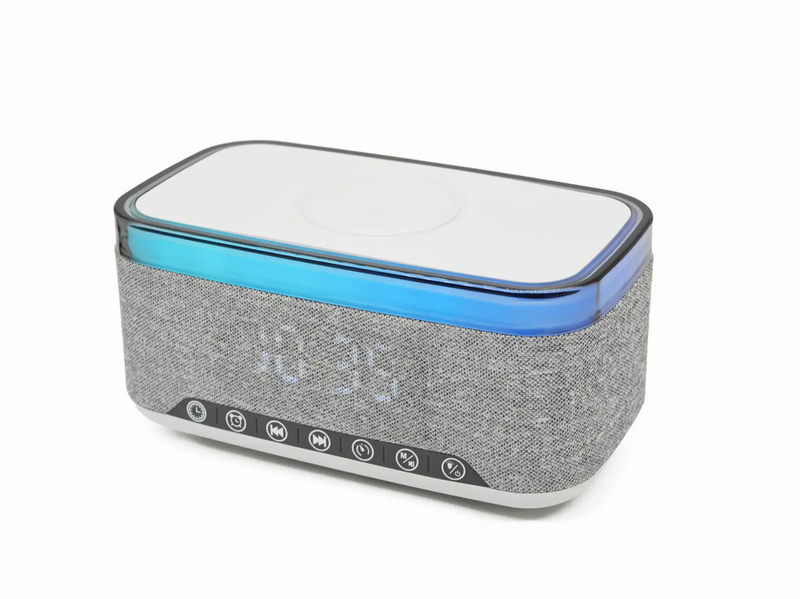 DENVER CRQ-225 - FM Clock Radio - with Bluetooth function & wireless charging - Gray - FM