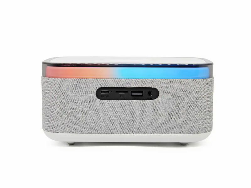 DENVER CRQ-225 - FM Clock Radio - with Bluetooth function & wireless charging - Gray - FM