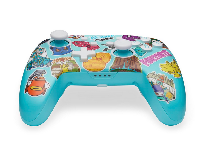 PowerA Enhanced Wireless Controller for Nintendo Switch - Fortnite Sticker Mania - Controller