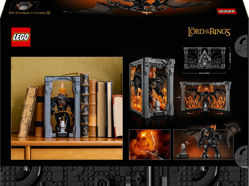 LEGO Icons 10367 Der Herr der Ringe: Balrog™ Bücherstütze