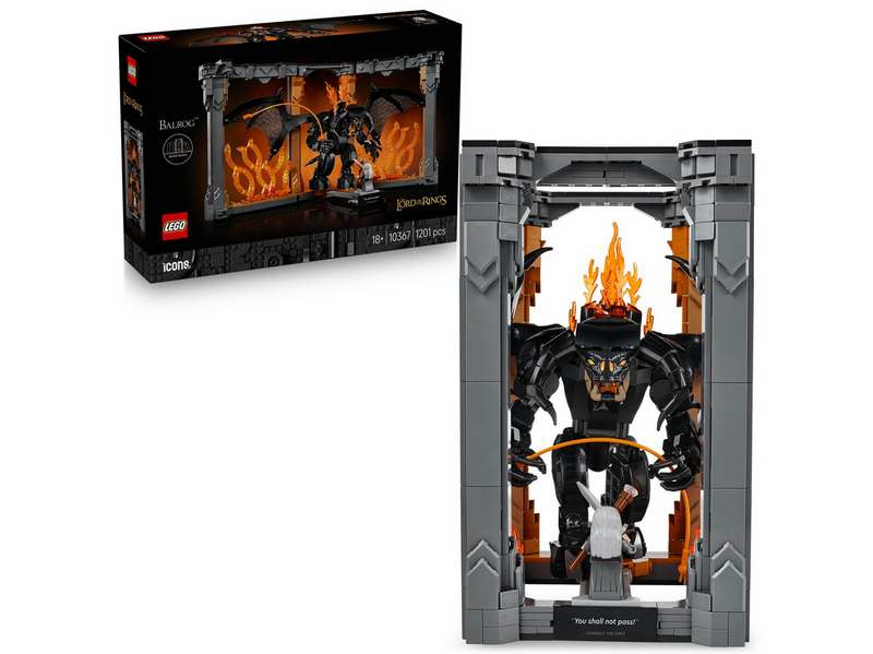 LEGO Icons 10367 Der Herr der Ringe: Balrog™ Bücherstütze