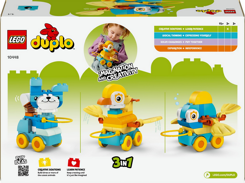 LEGO DUPLO 10448 Tiere auf Rädern 3-in-1-Set