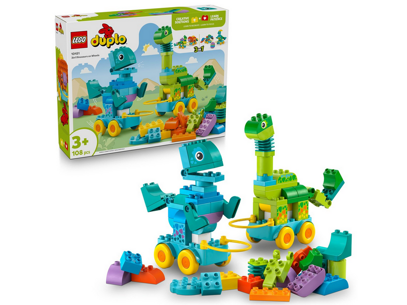 LEGO DUPLO 10451 Dinos auf Rädern 3-in-1-Set