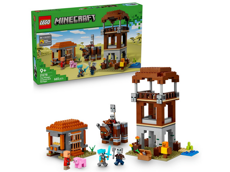 LEGO Minecraft 21278 Ein Verwüster am Plünderer-Außenposten