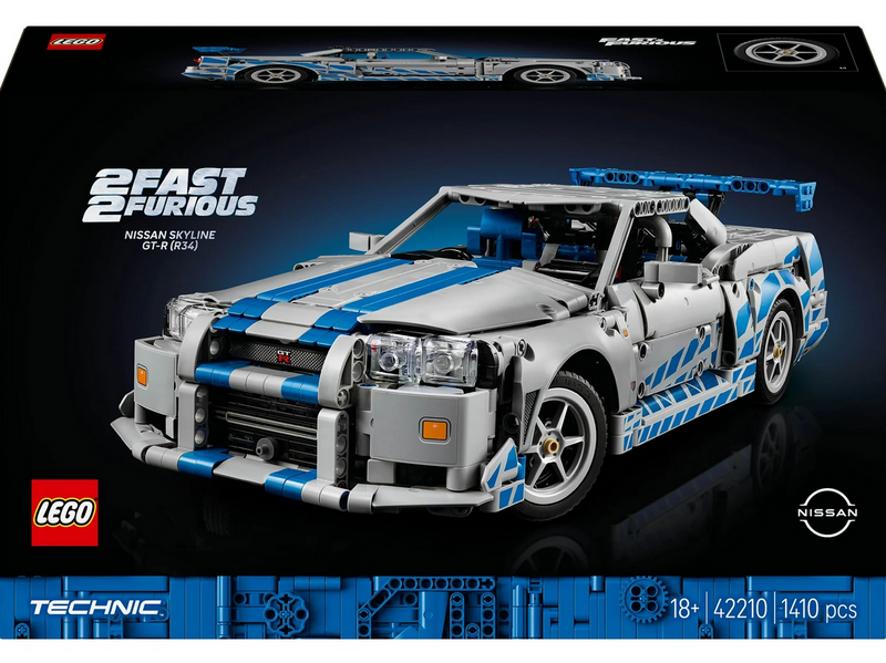 LEGO Technic 42210 2 Fast 2 Furious Nissan Skyline GT-R (R34) Flitzer