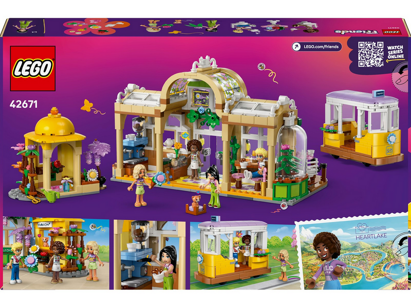 LEGO Friends 42671 Pflanzencafé und Blumenkiosk