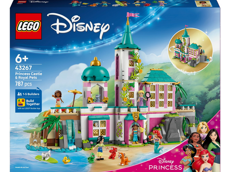 LEGO Disney 43267 Prinzessinnenschloss mit Haustieren