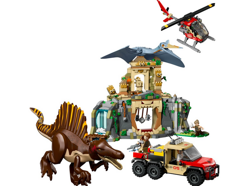 LEGO Jurassic World 76976 Spinosaurier & Quetzalcoatlus: Hubschrauber-Einsatz
