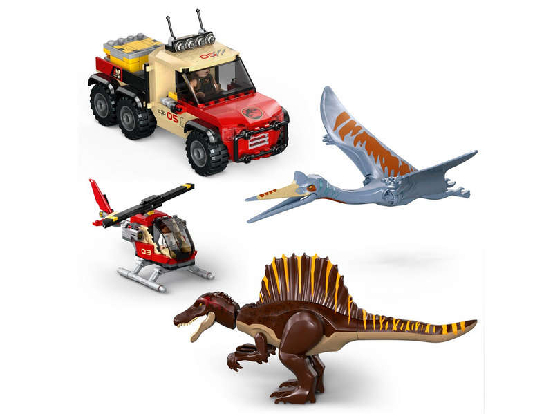 LEGO Jurassic World 76976 Spinosaurier & Quetzalcoatlus: Hubschrauber-Einsatz