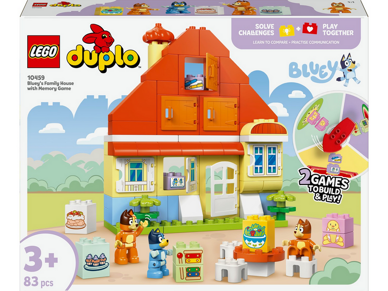 LEGO Bluey 10459 Blueys Familienhaus mit Memory-Spiel