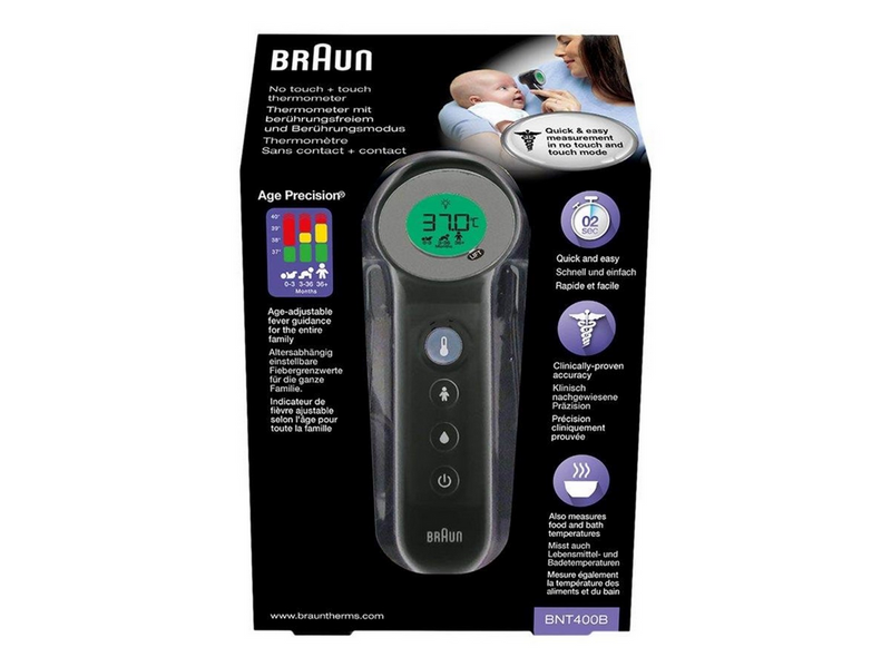 Braun Thermometer BNT400BWE - thermometer - black