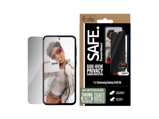 SAFE by PanzerGlass Privacy Screen Protector Samsung Galaxy A36 5G | Ultra-Wide Fit