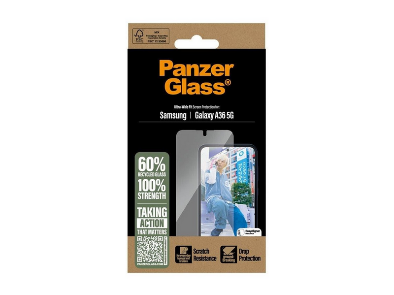PanzerGlass Screen Protector Samsung Galaxy A36 5G | Ultra-Wide Fit