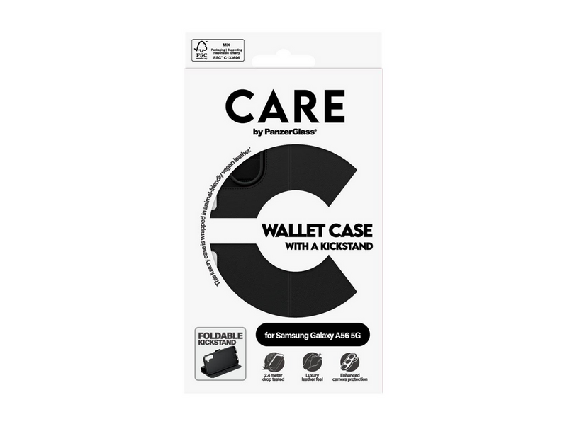 CARE by PanzerGlass Feature Wallet Case w. Kickstand Samsung Galaxy A56 5G