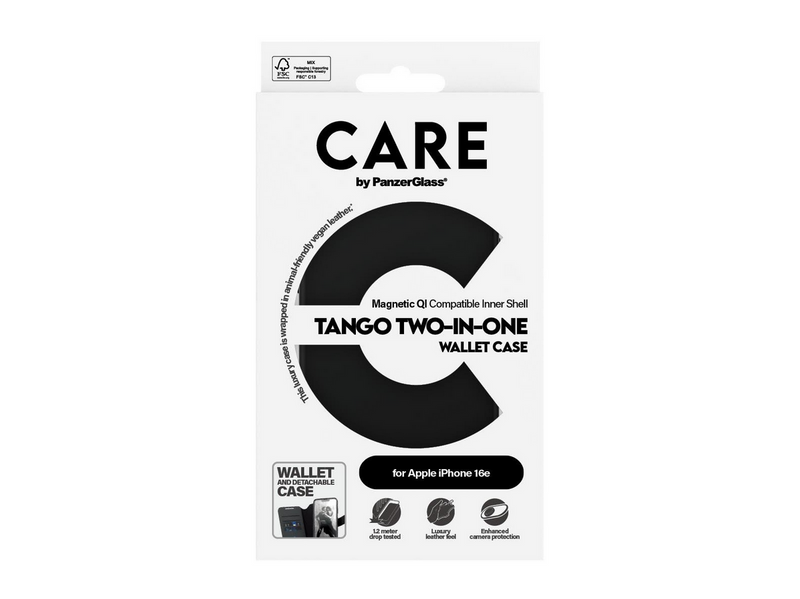 CARE by PanzerGlass Tango 2-in-1 Wallet Case w. Qi iPhone 17e | 16e