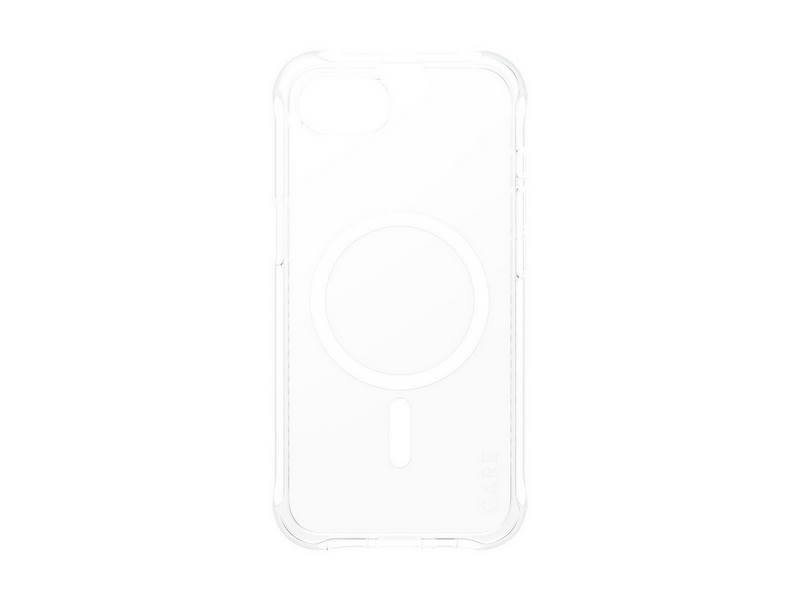 CARE by PanzerGlass Samba Case Transparent w. White Qi Compatible iPhone 17e | 16e