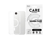 CARE by PanzerGlass Samba Case Transparent w. White Qi Compatible iPhone 17e | 16e