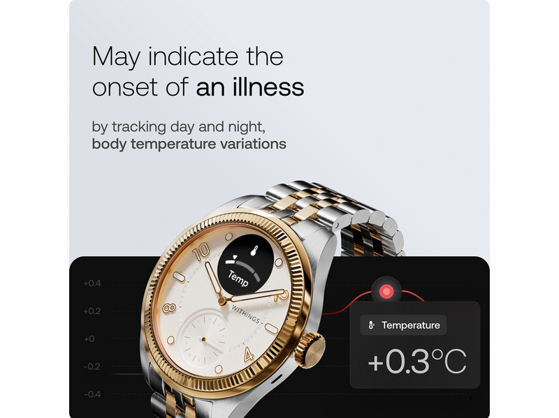 Withings ScanWatch Nova Brilliant Edition 39mm - Rose Gold