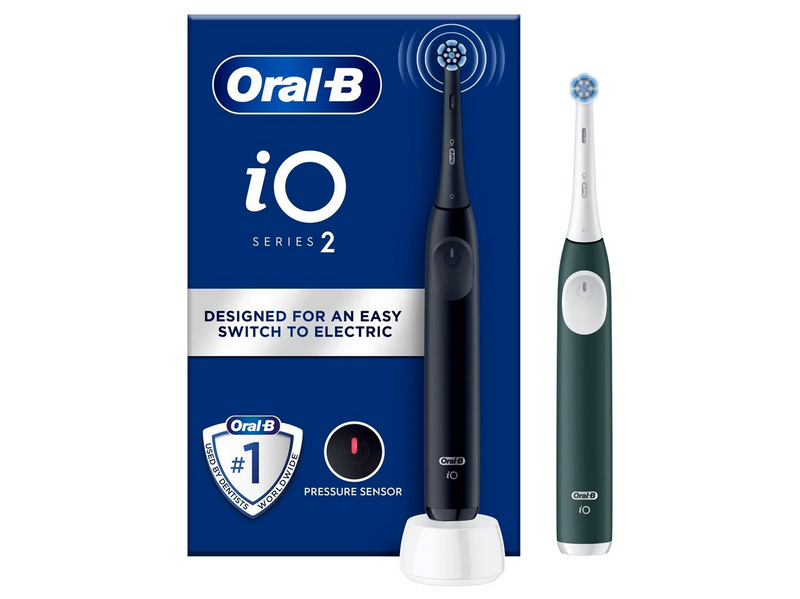 Oral-B Elektrische Zahnbürste iO2 Duo Night Black / Forest Green
