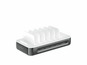 4smarts Charging station Team 100W 1x USB-A port 5x USB-C ports includes 6 cables space grey