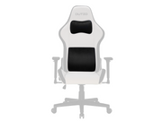 DUTZO Lenden- und Nackenkissen-Set für Gaming-Stühle - Schwarz - Weichschaum