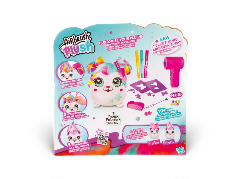 Airbrush Plush Hair'iffic 17cm Squish Pal-Precious