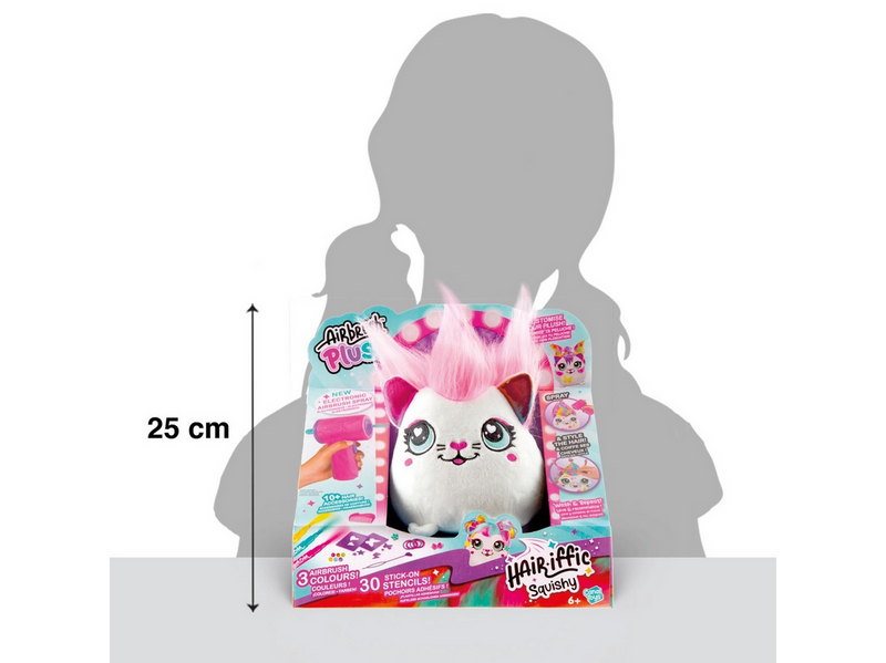 Airbrush Plush Hair'iffic 17cm Squish Pal-Precious