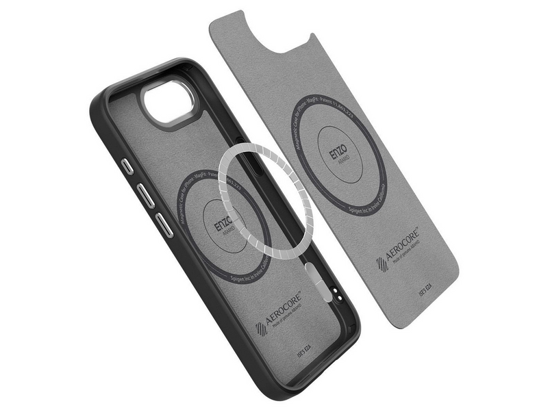 Spigen Enzo Aramid MagSafe - matte black - iPhone 17e/16e