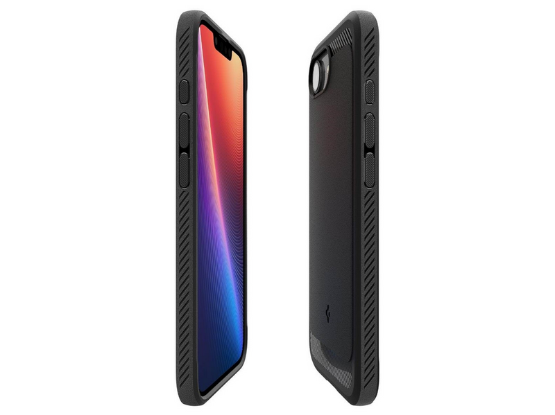 Spigen Rugged Armor MagSafe - matte black - iPhone 17e/16e