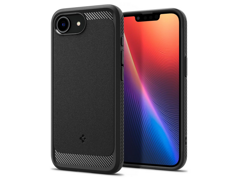 Spigen Rugged Armor MagSafe - matte black - iPhone 17e/16e