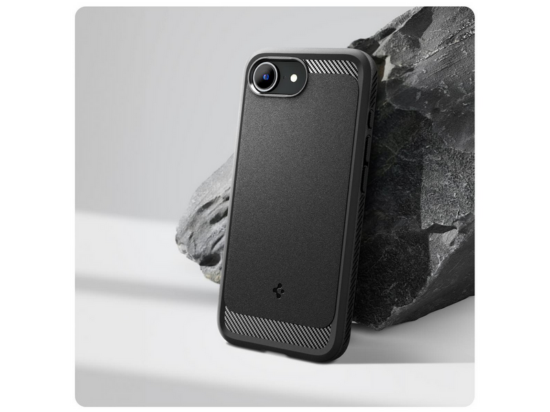 Spigen Rugged Armor MagSafe - matte black - iPhone 17e/16e
