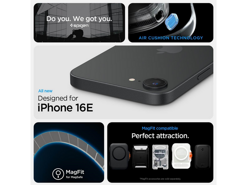Spigen Rugged Armor MagSafe - matte black - iPhone 17e/16e