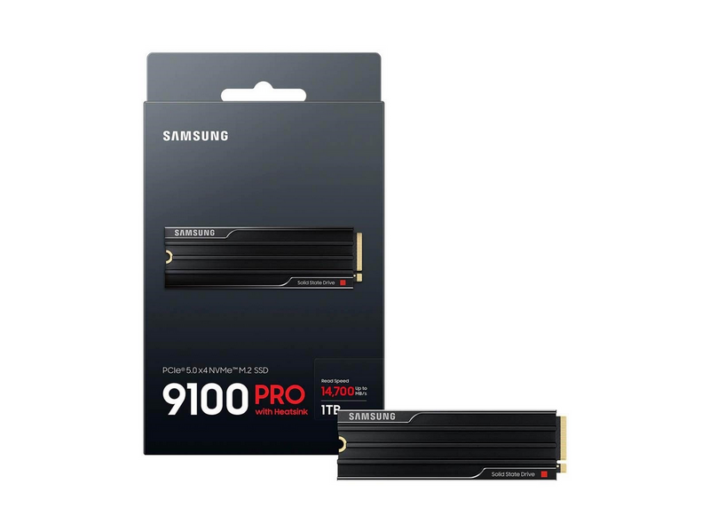 Samsung 9100 PRO SSD - 1TB - Mit Kühlkörper - M.2 2280 - PCIe 5.0