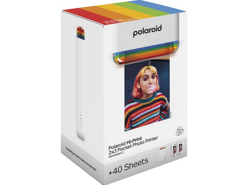 Polaroid Hi-Print 2x3 Gen 2 Pocket Photo Printer Everything Box - White