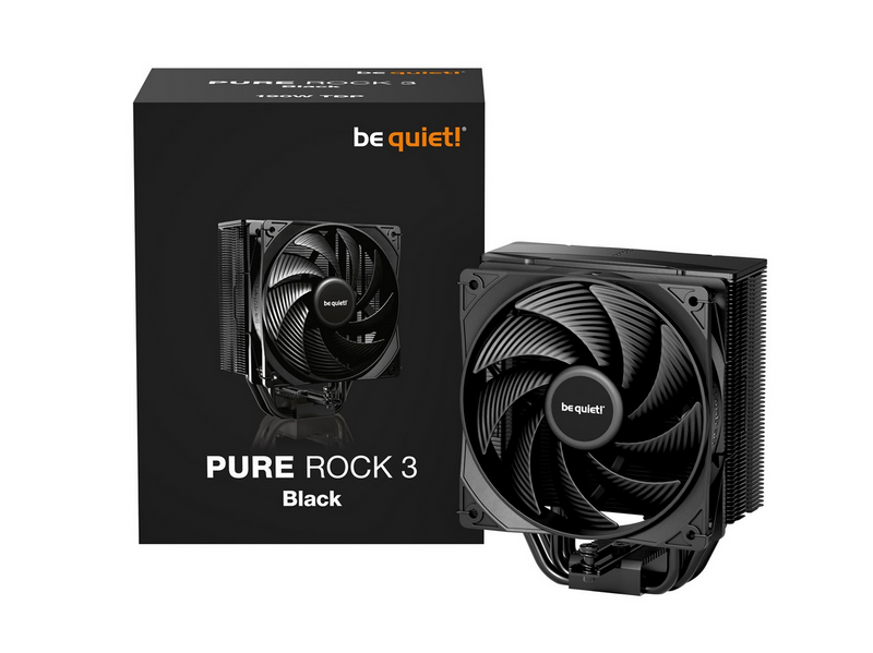 be quiet! PURE ROCK 3 Black - CPU-Luftkühler - Max 31 dBA