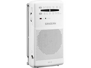 Sangean Pocket Radio with Built-In Speaker - AM/FM - Weiß