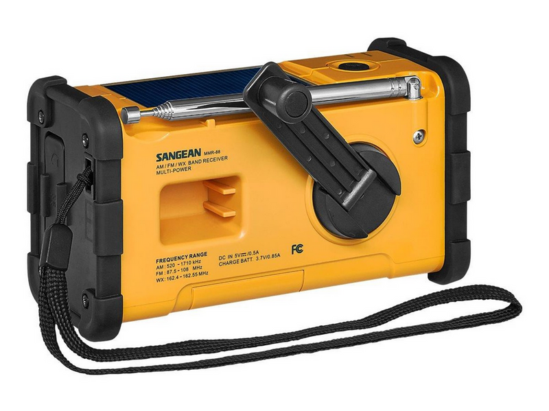 Sangean MMR-88 - Handcrank - Solar Radio - AM/FM/Weather