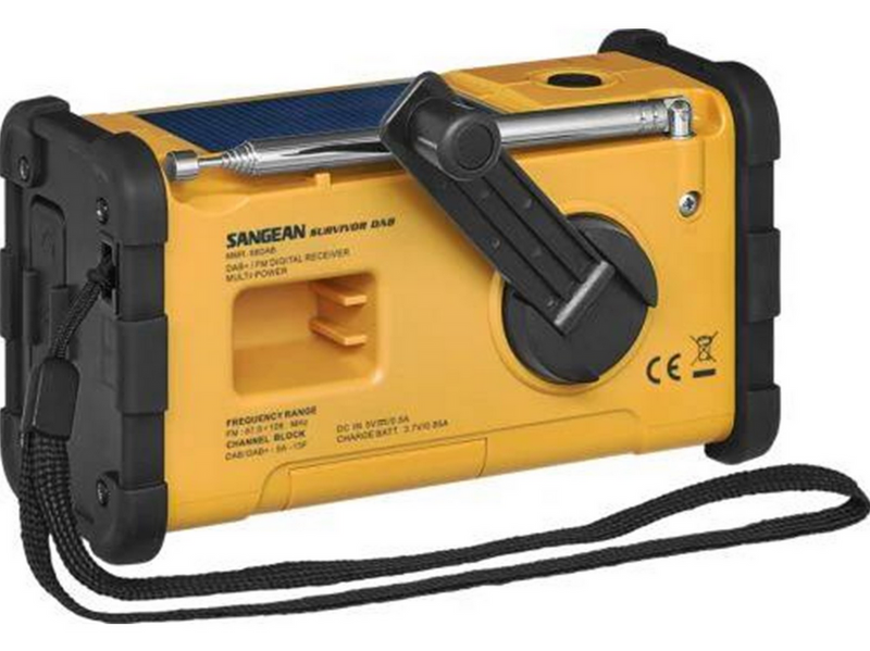 Sangean MMR-88 - Handcrank - Solar Radio - AM/FM/Weather