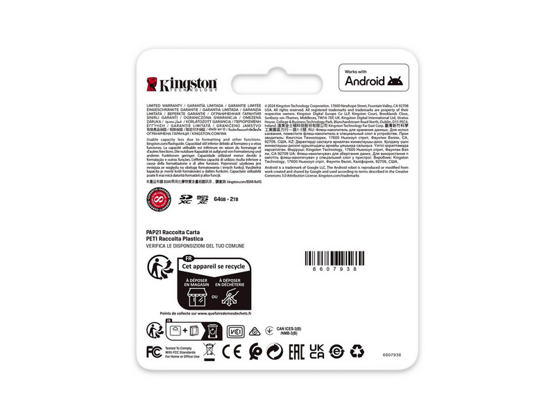 Kingston Canvas Go! Plus SD - 200MB/s - 128GB