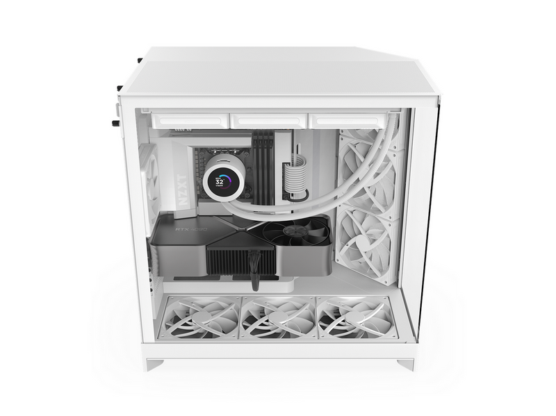 NZXT H9 Flow (2025) - All White - Gehäuse - Miditower - Weiß
