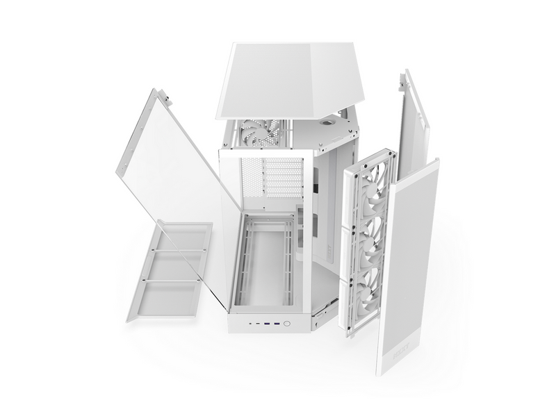 NZXT H9 Flow (2025) - All White - Gehäuse - Miditower - Weiß