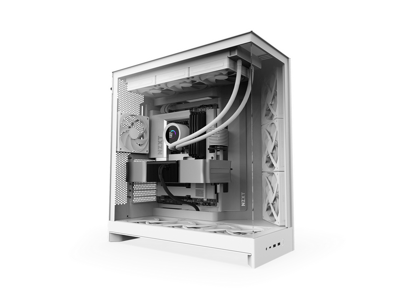 NZXT H9 Flow (2025) - All White - Gehäuse - Miditower - Weiß