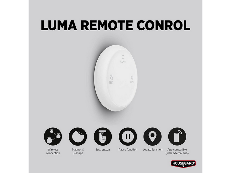Housegard Luma wireless remote control, white