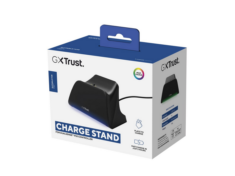 Trust GXT 255 Charge Stand - Black - Wired - Sony PlayStation 5