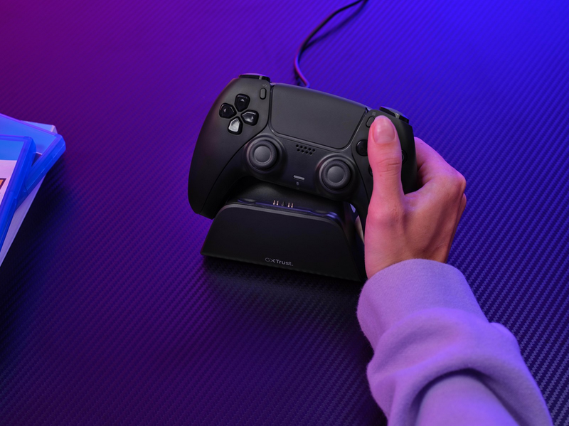 Trust GXT 255 Charge Stand - Black - Wired - Sony PlayStation 5
