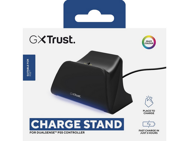 Trust GXT 255 Charge Stand - Black - Wired - Sony PlayStation 5