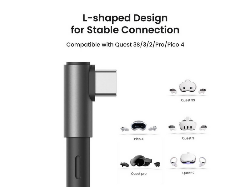 KiwiDesign 5 m Link Cable with 18 W Charging - Black
