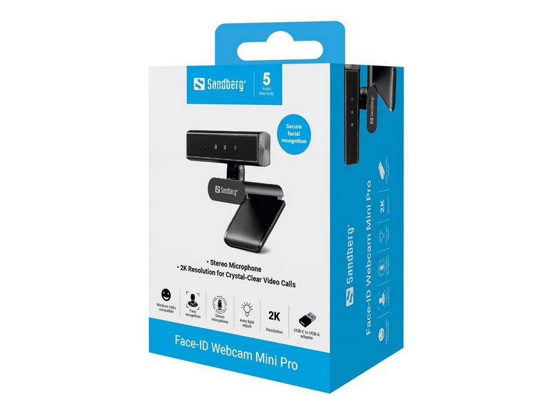 Sandberg Face-ID Webcam Mini Pro