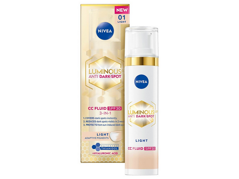 Nivea LUMINOUS630® Anti-Pigmentflecken CC Fluid 3in1 Hell LSF 30 40ml